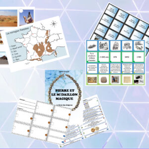 Impressions Papier PELMM - UN ENSEMBLE : 1 "livret des énigmes" + 1 lot de cartes collectives + 1 lot de planches de jeu de cartes à découper