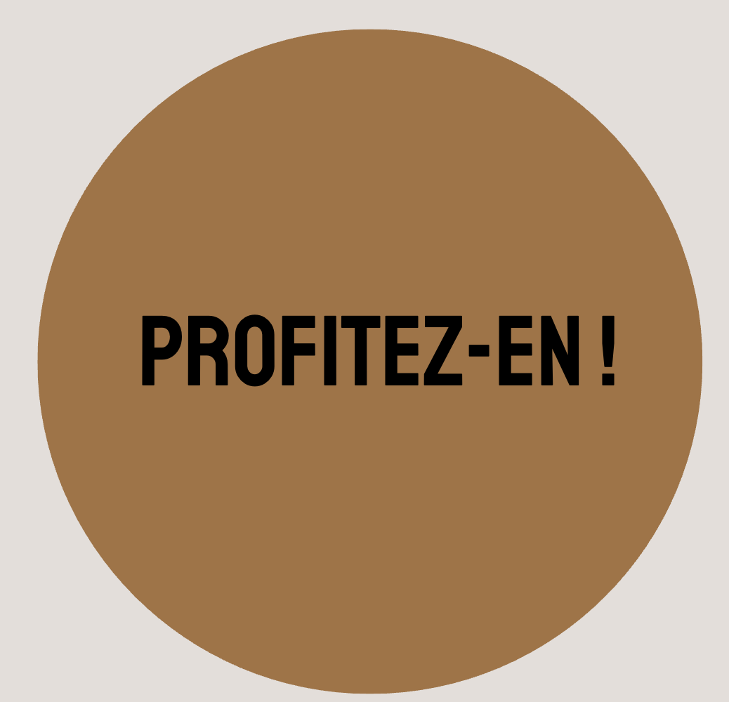En ce moment seulement...
