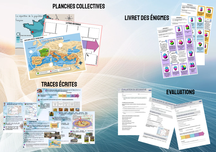 Impressions Papier PELMM V2 - UN ENSEMBLE : 1 fichier Livret des énigmes + 1 fichier Planches collectives + 1 fichier Traces écrites + 1 fichier Evaluations (Précommande)