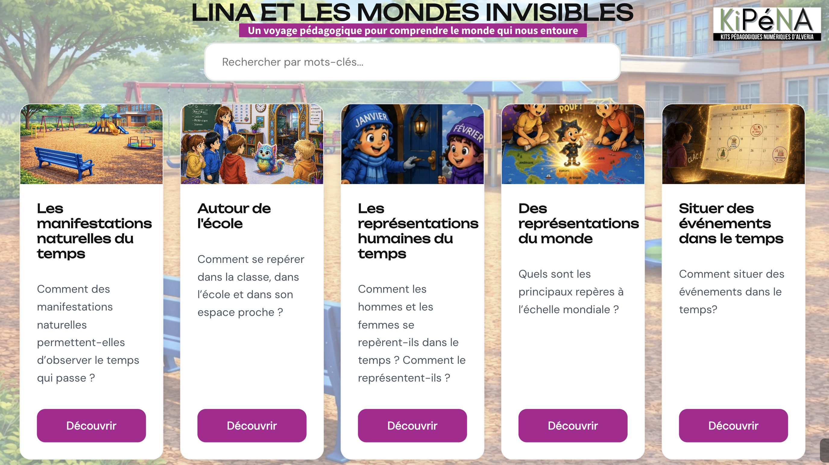 Kit annuel complet QLM "Lina et les mondes invisibles" - Programmes 2026